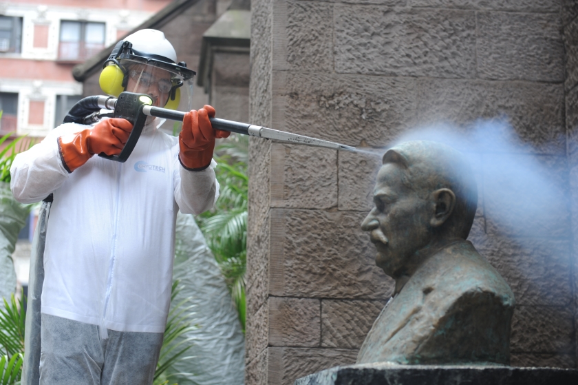 Historical restoration cleaning services using dry ice, preservation in New York