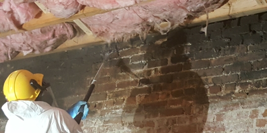 building cleanup after fire, Belfor Property Restoration, NYC